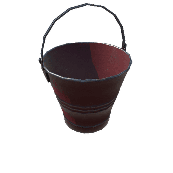 Steel Bucket Red